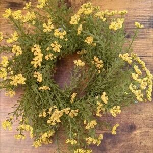 3" Yellow Astilbe Candle Ring